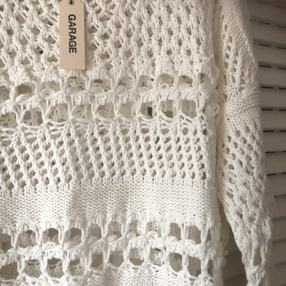 Garage, knit, crochet sweater , oversized M/L NWT - Picture 2 of 4